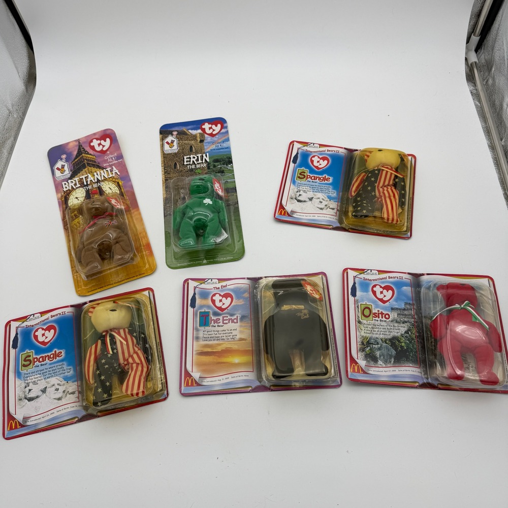 Lot of 6 Vintage McDonald's Teenie Beanie Babies 1999 2000